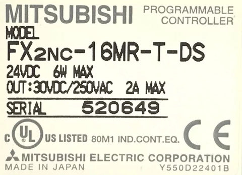 MITSUBISHI FX2NC-16MR-T-DS