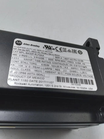ALLEN BRADLEY MPL-B430P-RJ72AA