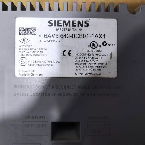 SIEMENS 6AV6 643-0CB01-1AX1