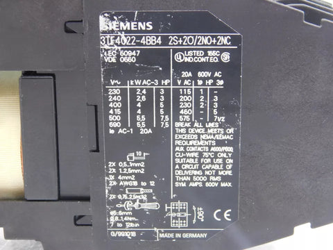 SIEMENS 3TF4022-4BB4