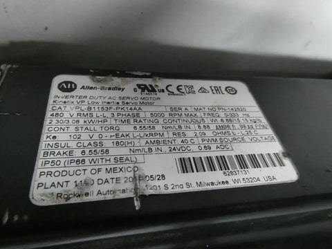 ALLEN BRADLEY VPL-B1153F-PK14AA