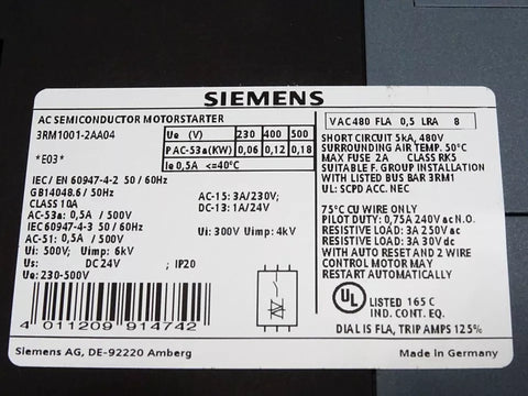 Siemens 3RM1001-2AA04