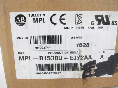 ALLEN BRADLEY MPL-B1530U-EJ72AA