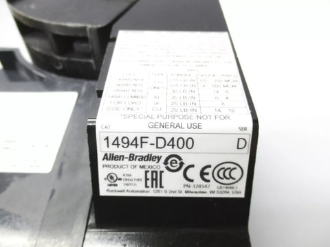 ALLEN BRADLEY 1494F-D400