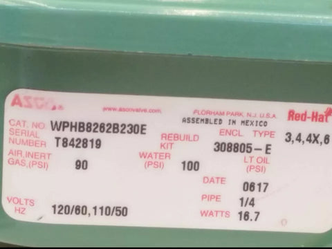 ASCO WPHB8262B230E
