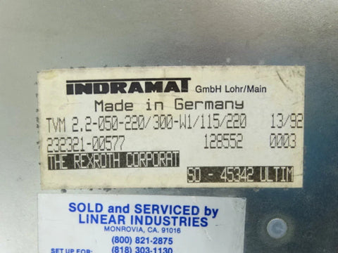 INDRAMAT TVM 2.2-050-220/300-W1/115/220