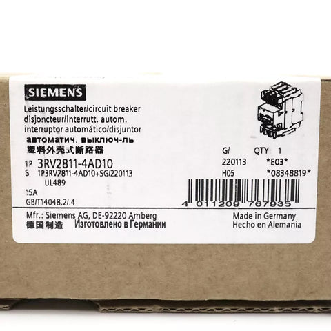 Siemens 3RV2811-4AD10