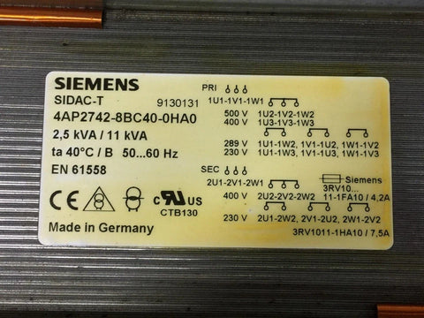 SIEMENS 4AP2742-8BC40-0HA0