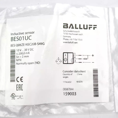 Balluff BES Q08ZE-NSC20B-S49G