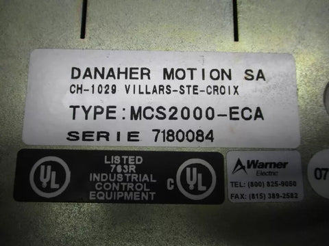 DANAHER MCS2000-ECA