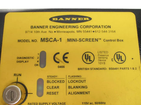 BANNER ENGINEERING MSCA-1