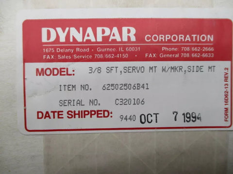 DYNAPAR 62502506B41