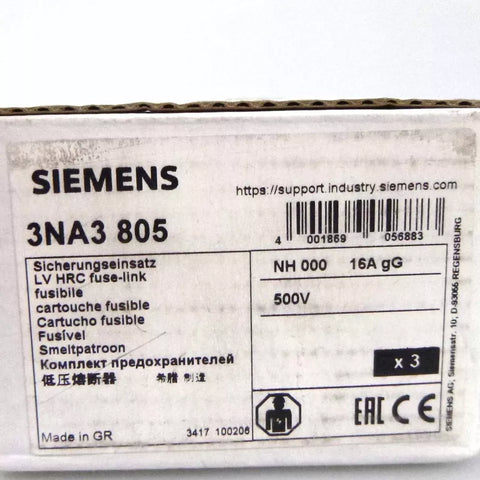 Siemens 3NA3 805