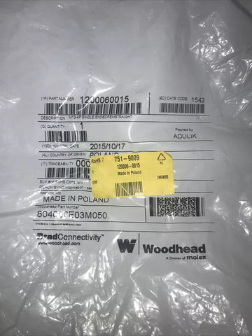 Woodhead 804000E03M050