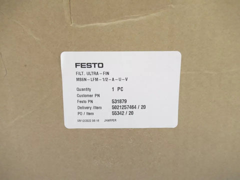 FESTO MS6N-LFM-1/2-A-U-V