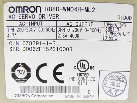 OMRON R88D-WN04H-ML2