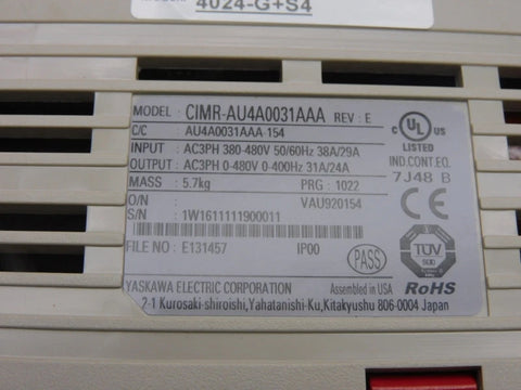 YASKAWA CIMR-AU4A0031AAA