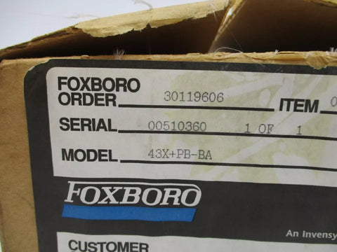 FOXBORO  43X+PB-BA