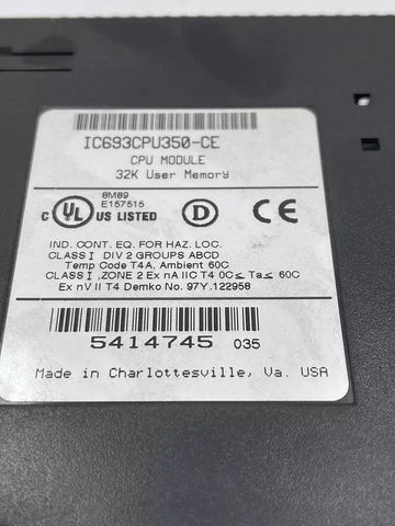 GE IC693CPU350-CE