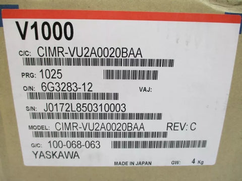 YASKAWA CIMR-VU2A0020BAA