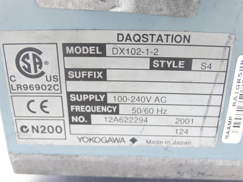 YOKOGAWA DX102-1-2/S4