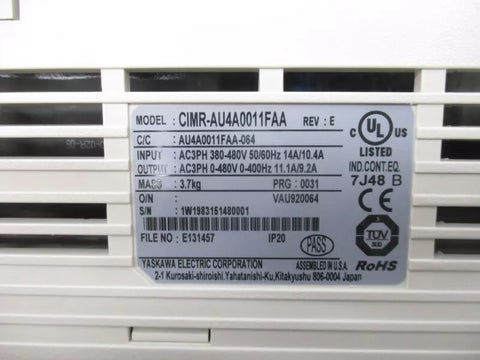 YASKAWA CIMR-AU4A0011FAA