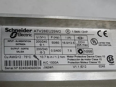 Schneider Electric ATV28EU29M2