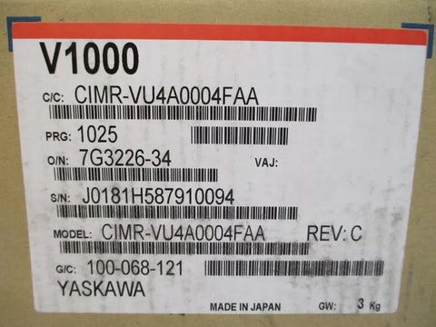 YASKAWA CIMR-VU4A0004FAA