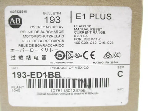 ALLEN BRADLEY 193-ED1BB