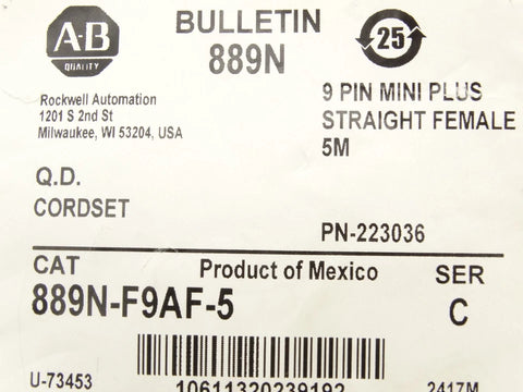 ALLEN BRADLEY 889N-F9AF-5