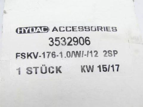 HYDAC FSKV-176-1.0/W/-/12-2SP