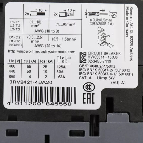 Siemens 3RV2421-4BA20