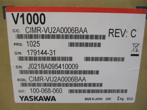 YASKAWA CIMR-VU2A0006BAA