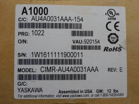 YASKAWA CIMR-AU4A0031AAA