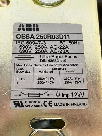 ABB OESA 250R03D11