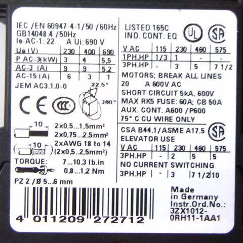 Siemens 3RA1125-1GL16-4BB4