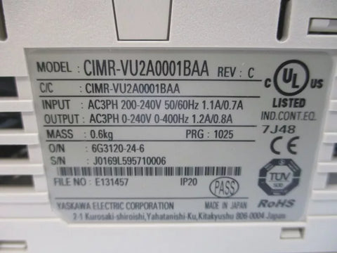 YASKAWA CIMR-VU2A0001BAA