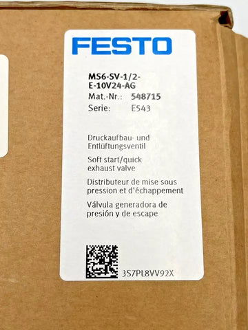 Festo MS6-SV-1/2-E-10V24-AG