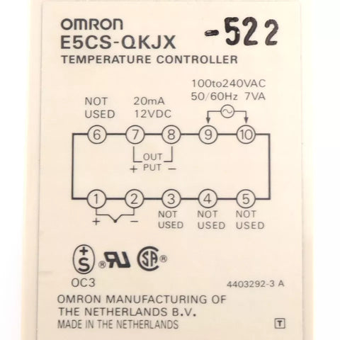 Omron E5CS-QKJX-522