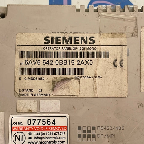 SIEMENS 6AV6542-0BB15-2AX0