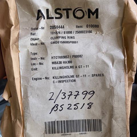 ALSTOM CLAMPING RING GMDO158085P0001 2/37799 BS 2518