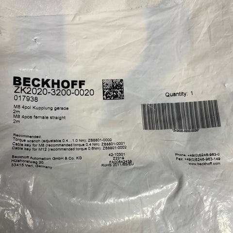 Beckhoff ZK2020-3200-0020