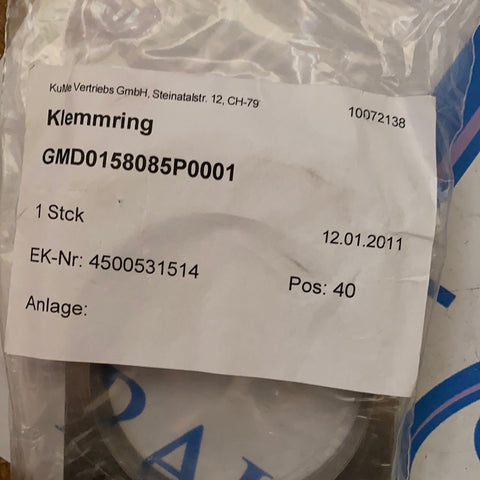 ALSTOM 2/38851 CLAMPING RING DIA .298 HTMR240213P0011 1310D