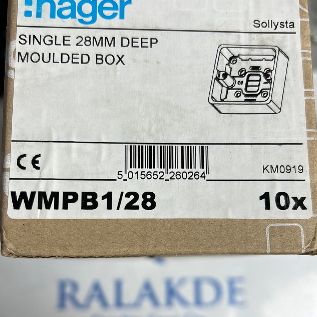 HAGER WMPB1/28 10X