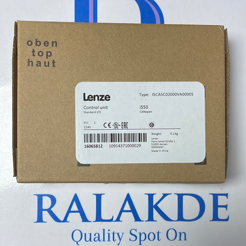 LENZE CONTROL UNIT STANDARD I/O I5CA5C02000VA0000S