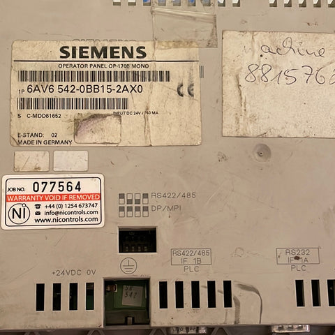 SIEMENS 6AV6542-0BB15-2AX0