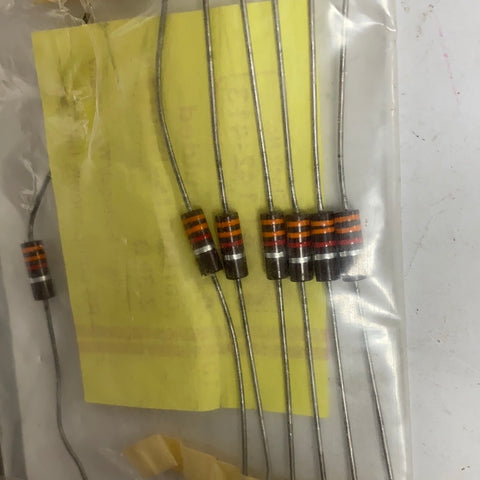 RS 0.5W MOULDED CARBON RESISTORS 3.3K OHM