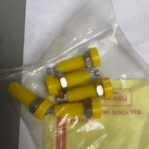 RS 4mm panel sockets yellow