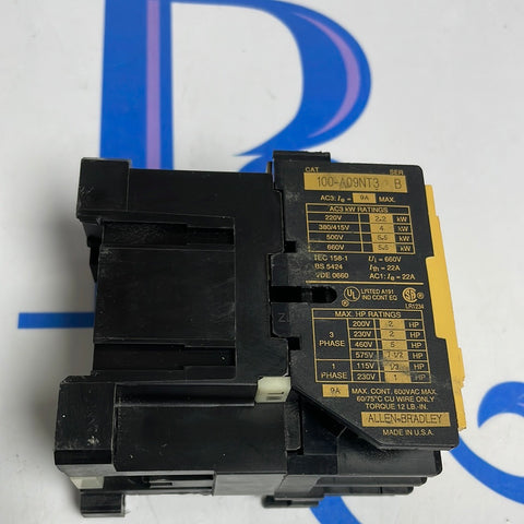 ALLEN BRADLEY 100-A09ND3 SER B CONTACTOR