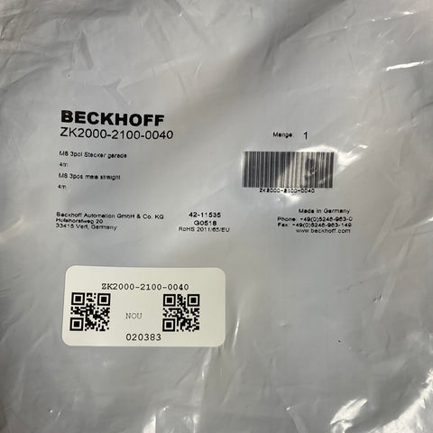 Beckhoff ZK2000-2100-0040